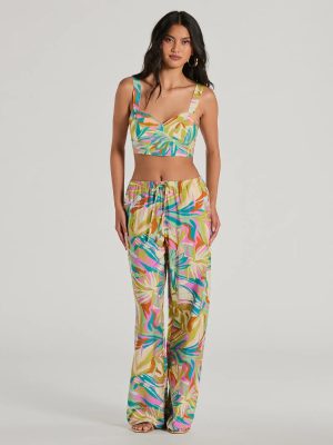 Getaway Retreat High Rise Tropical Pants