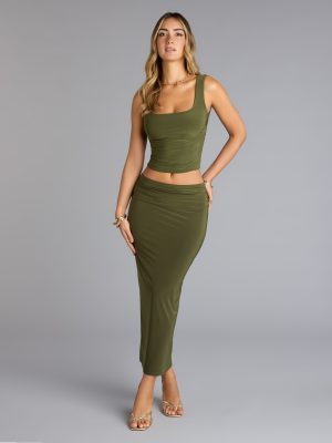 Bold Simplicity Bodycon Maxi Skirt