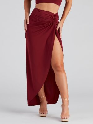 All Night Wrap Maxi Skirt