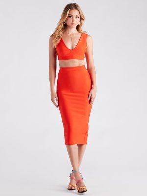 Meet Your Match Bandage Midi Skirt