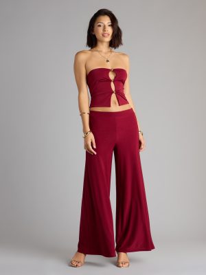 Luxe Girl Agenda Wide Leg Knit Pants