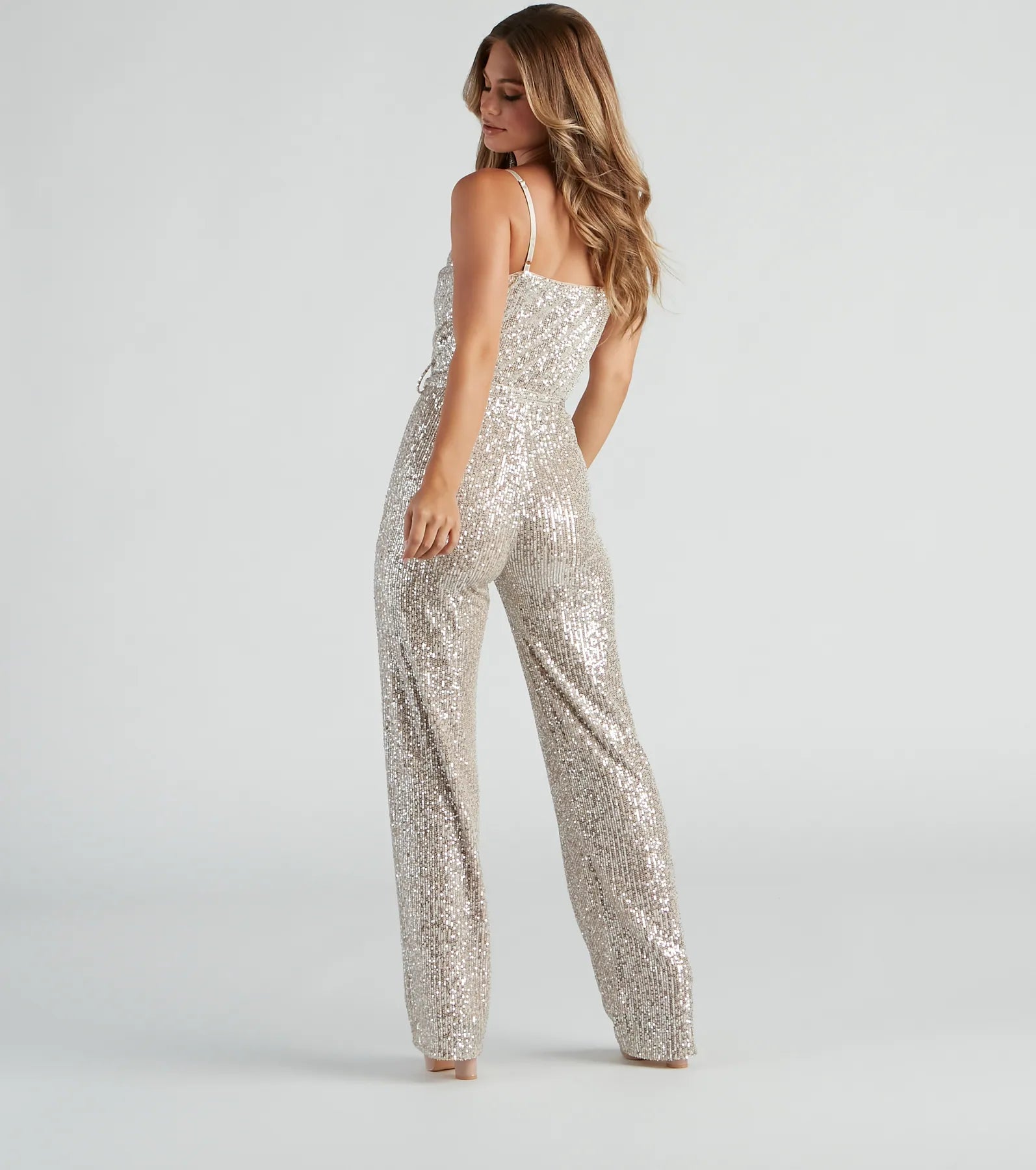 Alluring Glamour Sequin Jumpsuit - Image 5