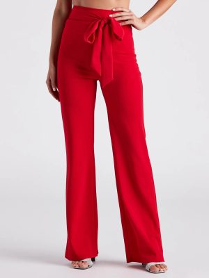 Sealed With Style Tie-Front Pants