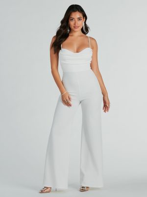 Effortless Moments Crepe Wide-Leg Jumpsuit