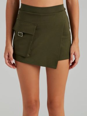 Style Notes Ponte Cargo Mini Skort