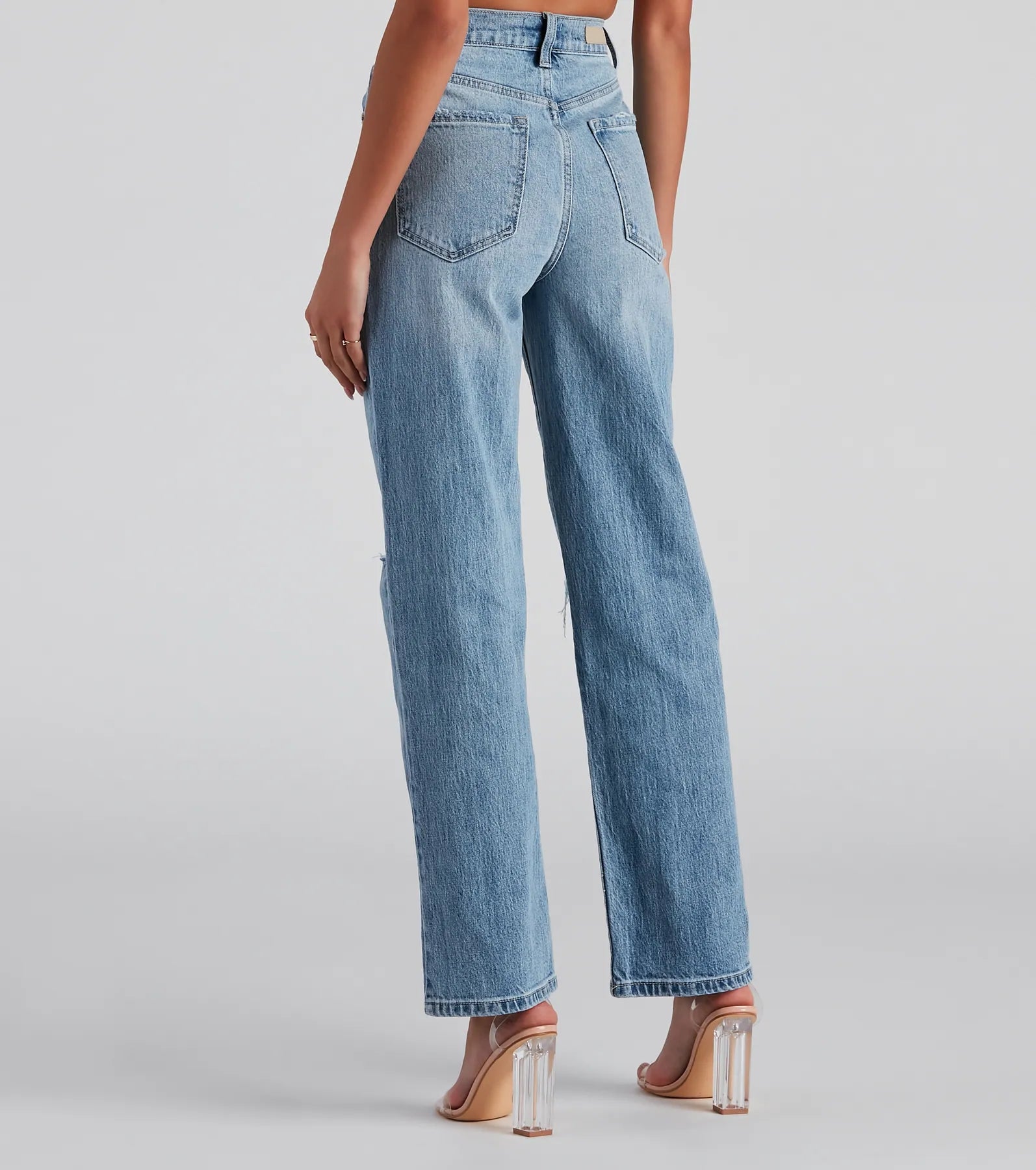 Got The Blues High Rise Boyfriend Jeans - Image 2