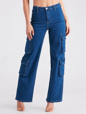 Cutie In Charge Wide Leg Denim Pants