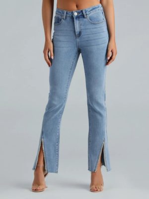 The Glam Treatment Rhinestone Flare Denim Jeans