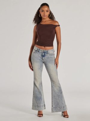 So Fab Mid-Rise Flared Tinted Wash Denim Jeans