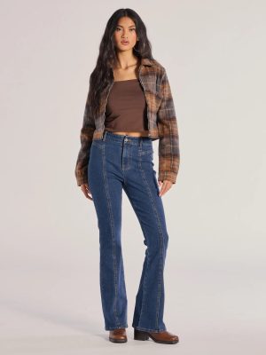 Seamlessly Chic High-Rise Bootcut Denim Jeans