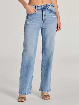 Basic Vibes High-Rise Straight-Leg Denim Jeans