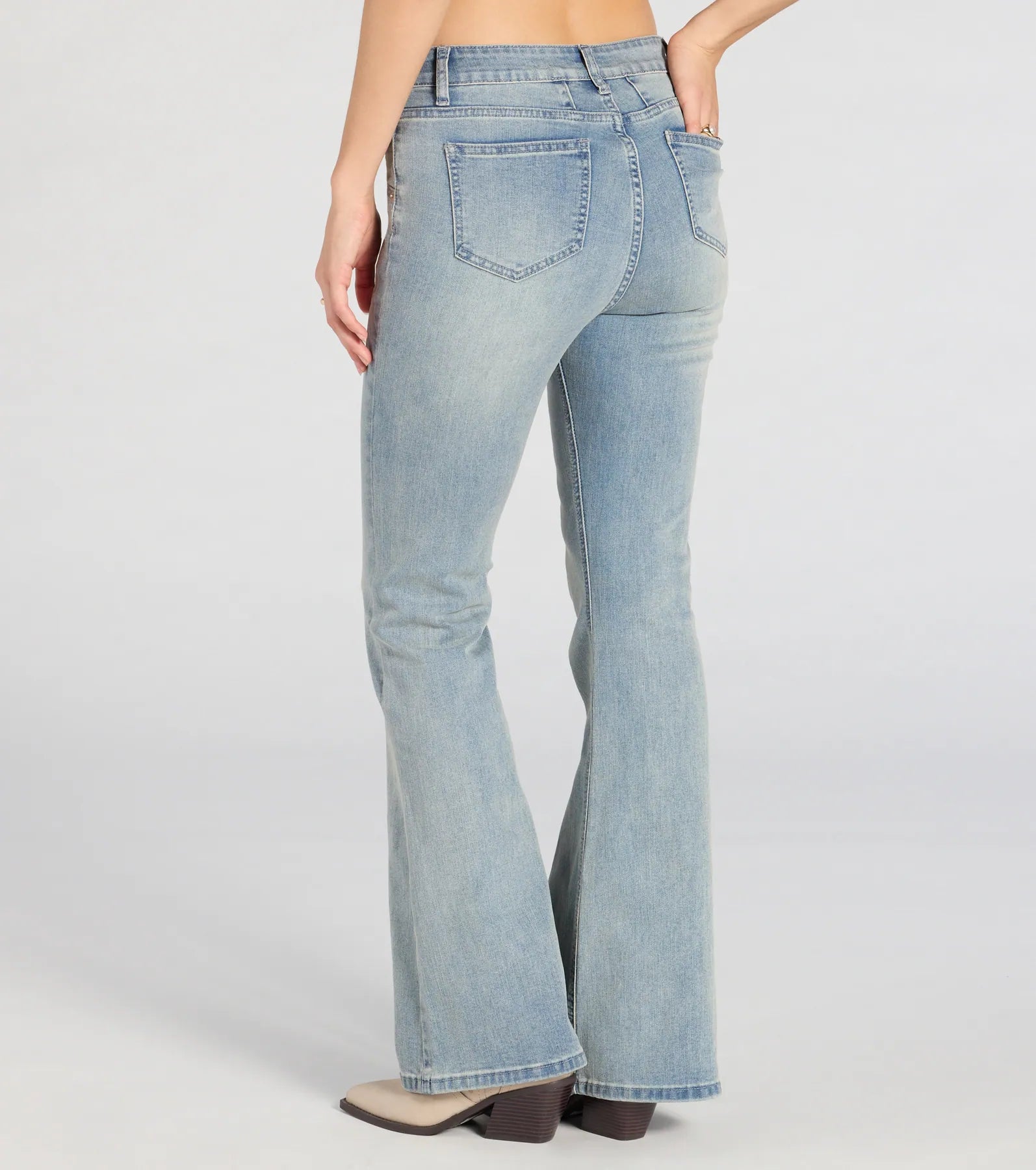 Vibe Check High-Rise Flare Denim Jeans - Image 2