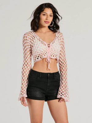 In Demand High-Rise Cuffed Denim Shorts