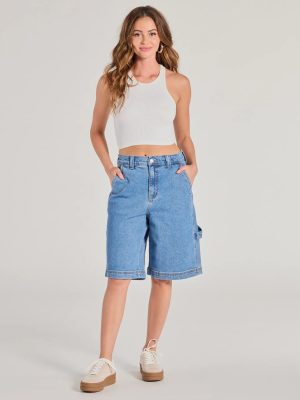 Latest Trend Mid-Rise Denim Jorts