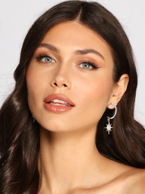 Dream On Moon Starburst Post Earrings