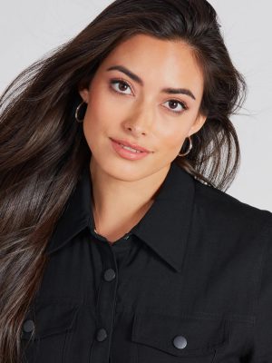 Sleek 14K White Gold Plated Small Hoop Earrings