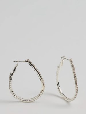 Dainty Rhinestone Teardrop Earrings