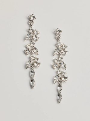 Twinkling Radiance Rhinestone Linear Earrings