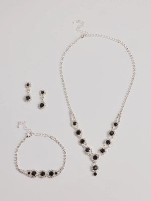 Iconic Infatuation Lariat Rhinestone Jewelry Set