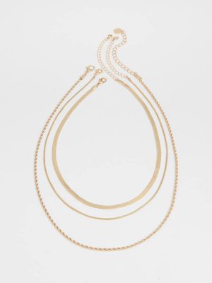 Keep It Edgy Three-Pack Necklace Set