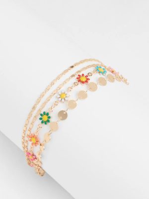 Sweet Vibe Flower Chain Bracelet