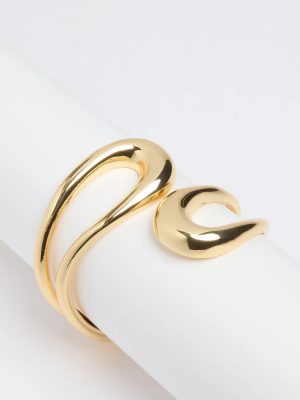 Trendy Sheen Hinge Cuff Bracelet