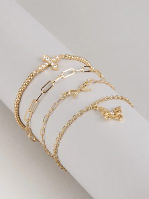 Sweet On Stack Four-Pack Bracelet Set
