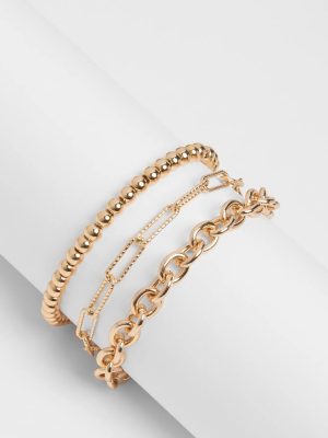 Stackable Style Three-Pack Bracelet Set