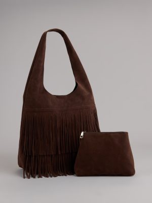 Fringe Benefits Fringe Tote Bag With Pouch