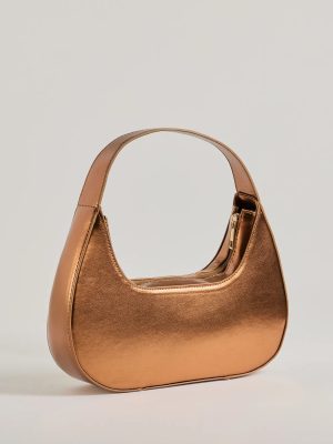 Major Trendsetter Metallic Faux Leather Shoulder Bag