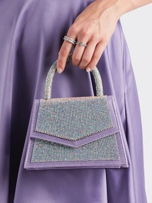 So Much Glitz Iridescent Rhinestone Handbag