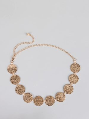 Moving Freely Medallion Chain Belt