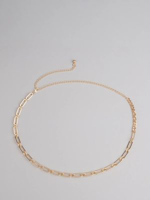 Hold It Together Paper Clip Chain Belt