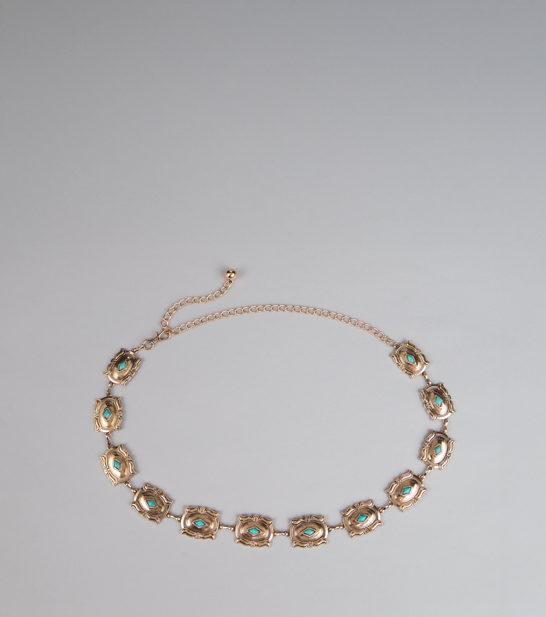 Western Spirit Stone Medallion Chain Belt