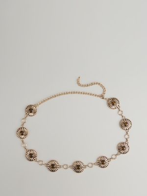 Sundown Radiance Concho Chain Belt