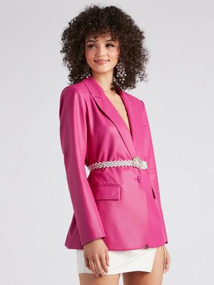 Trendy Elegance Rhinestone Pearl Belt