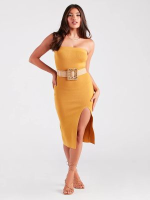 Beachy Boho Flair Straw Buckle Woven Belt