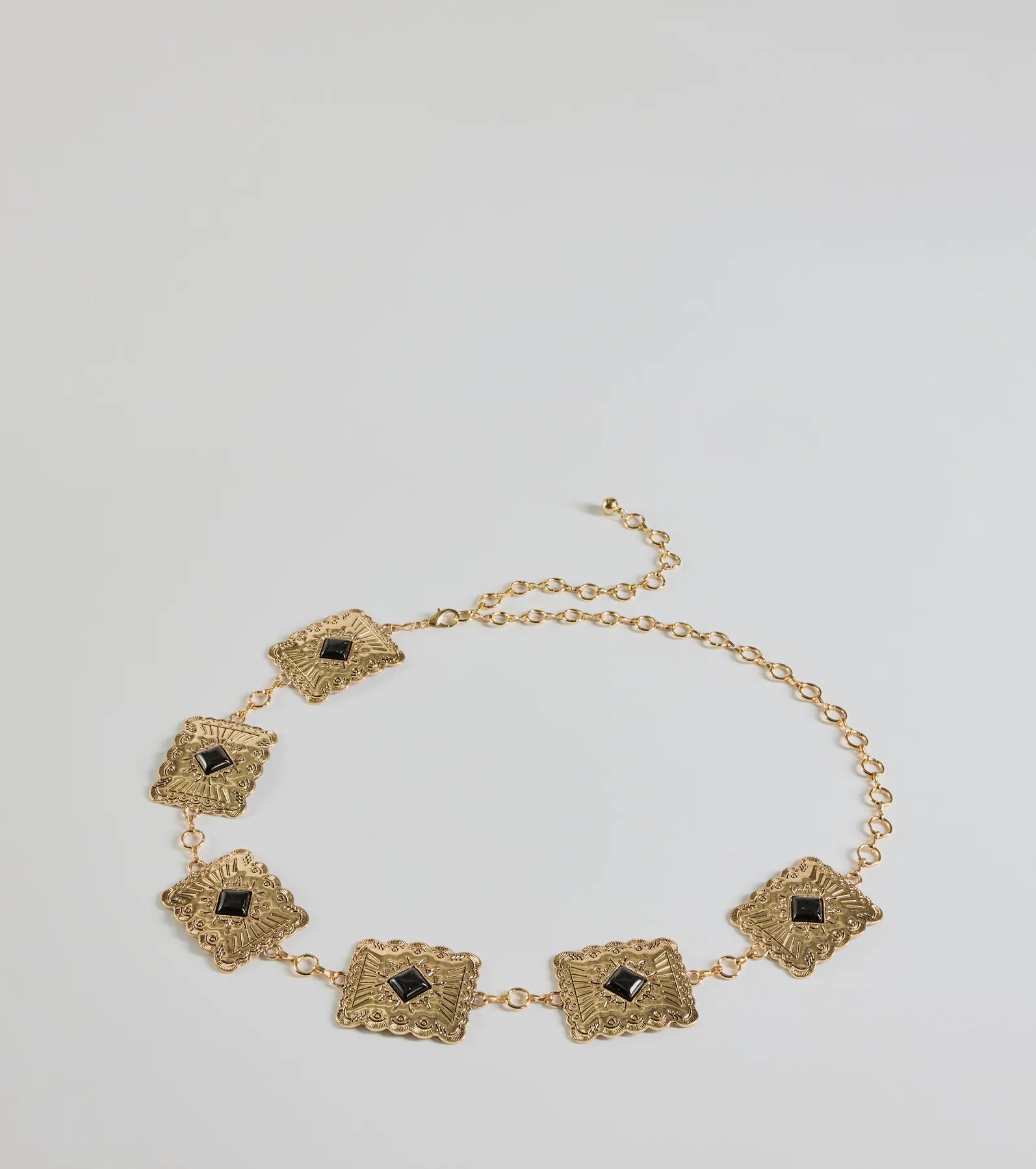 Western Vibes Colored Stone Chain Belt - Image 4