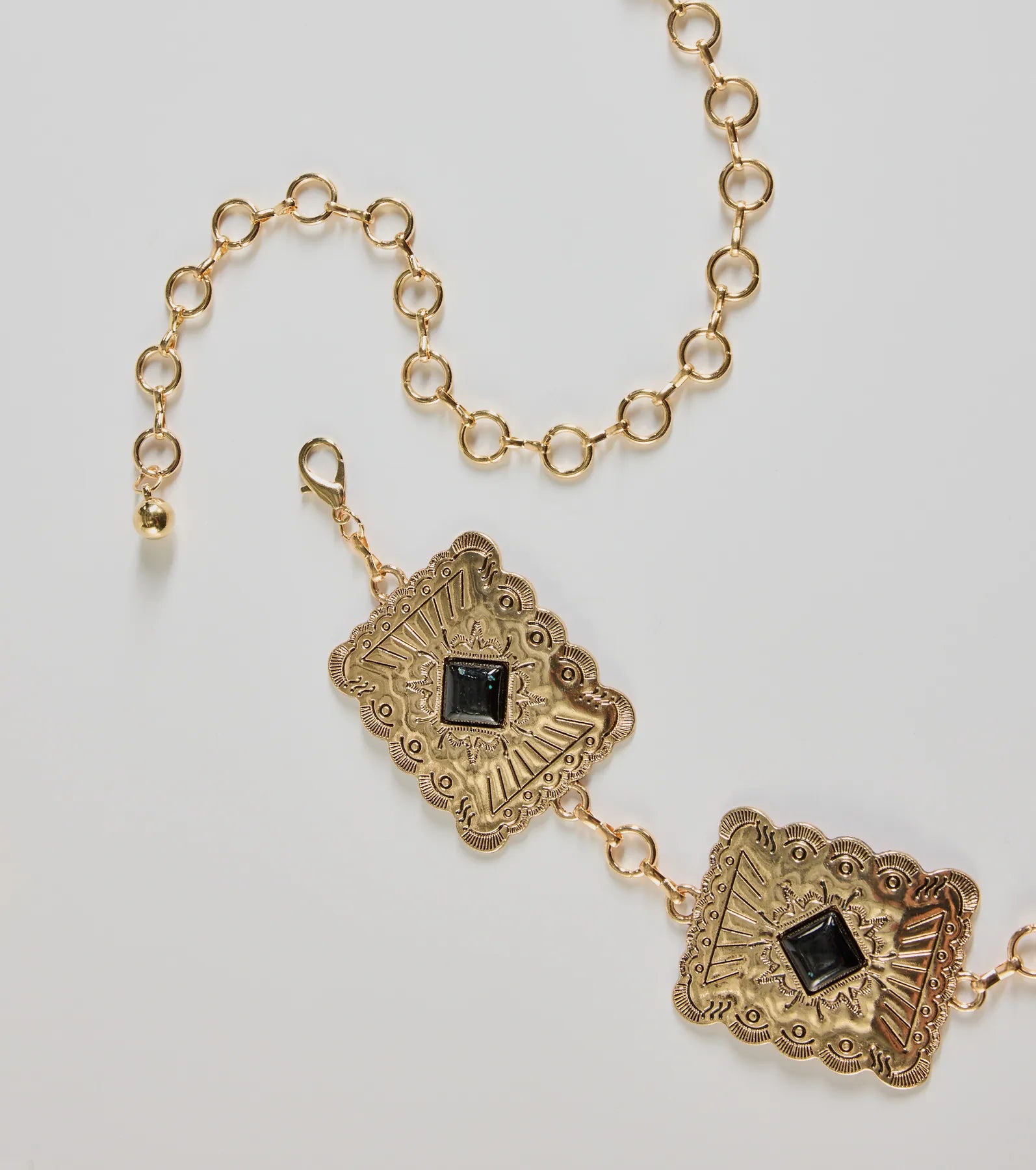 Western Vibes Colored Stone Chain Belt - Image 5