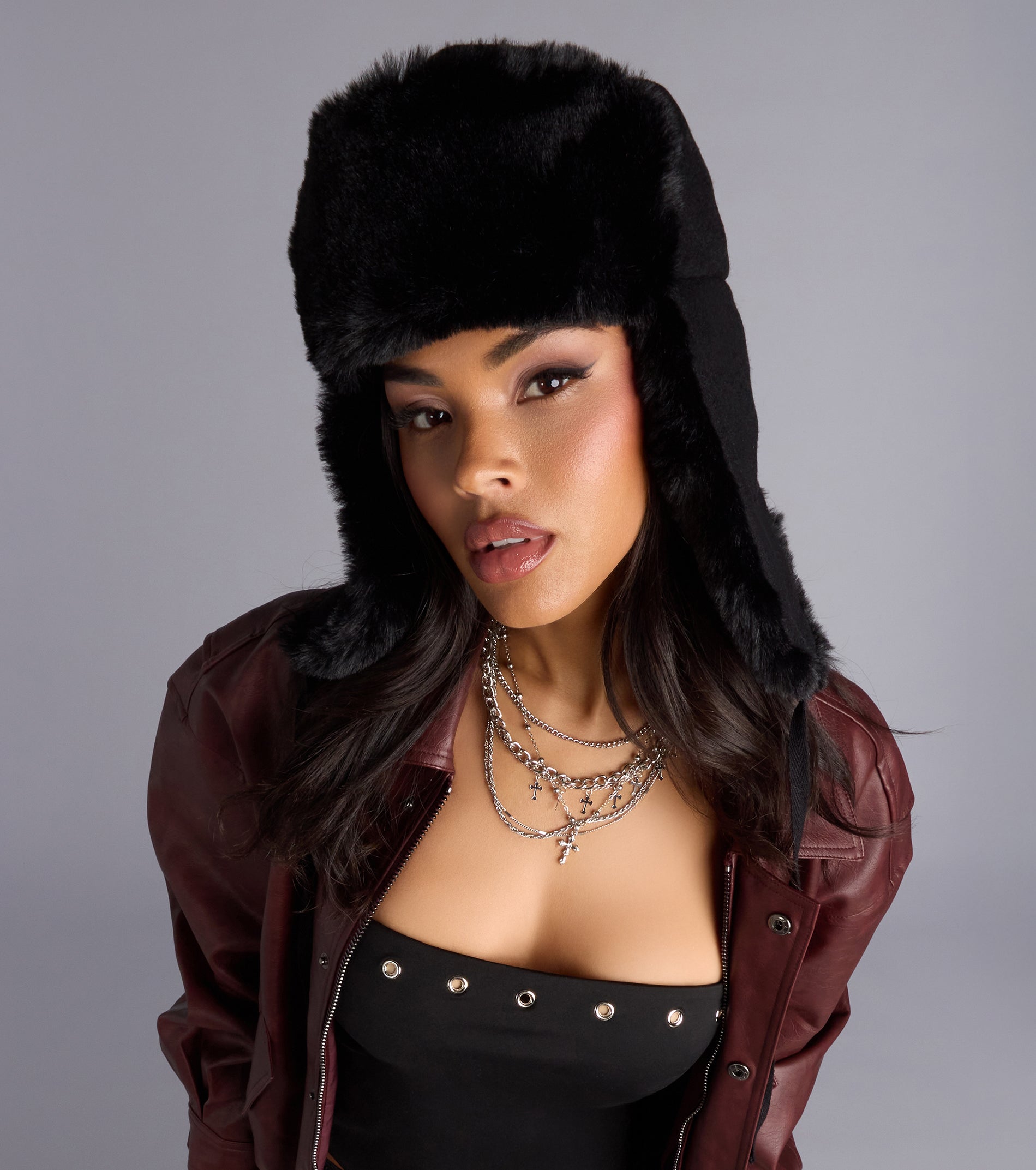 Kangol Faux Fur Trim Trapper Hat - Image 2
