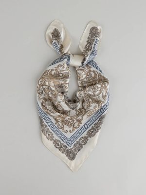 Soft Luxe Mosaic Satin Scarf