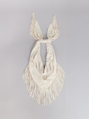 Fringe Factor Faux Suede Scarf