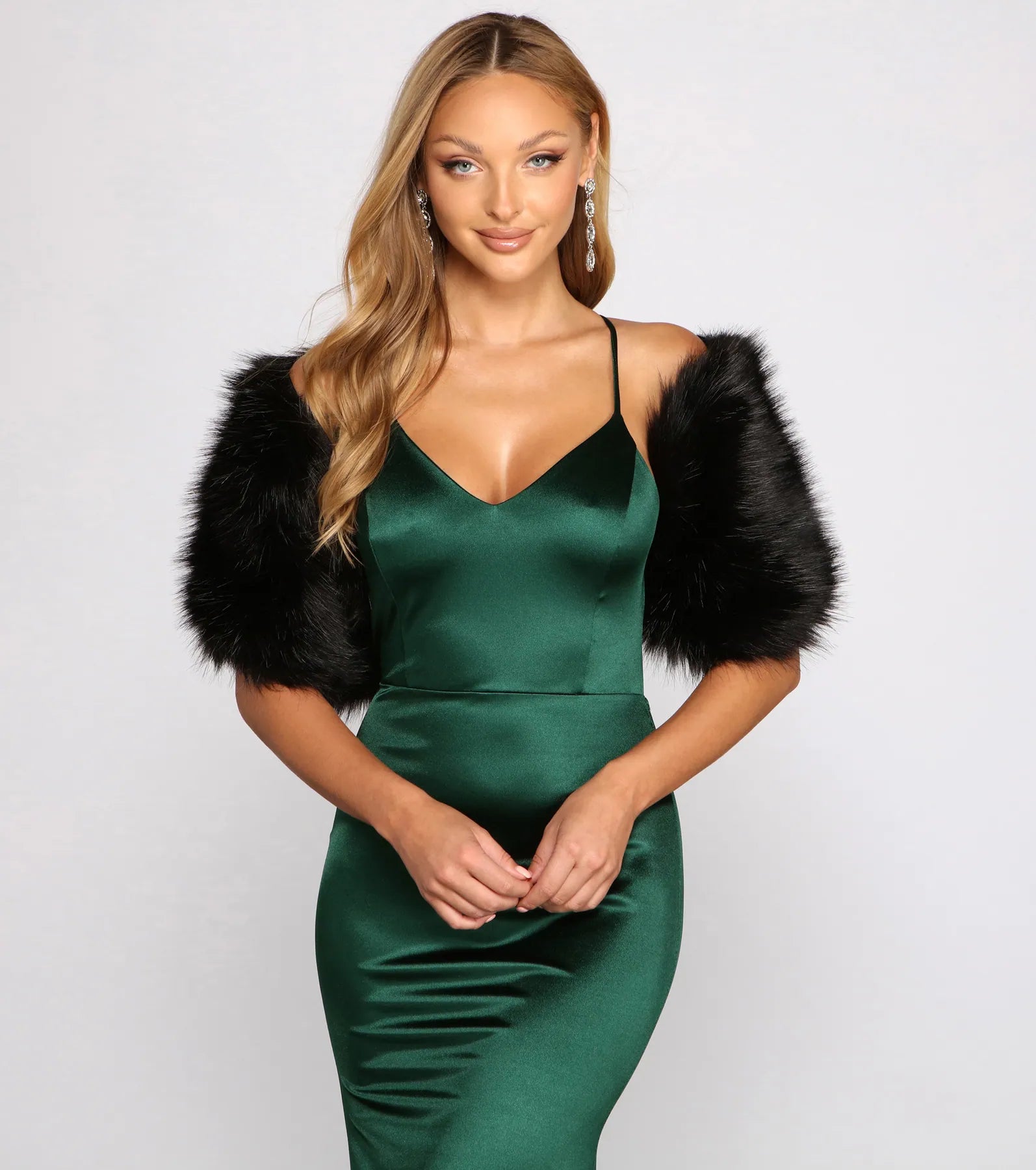 All Class Faux Fur Shawl - Image 3