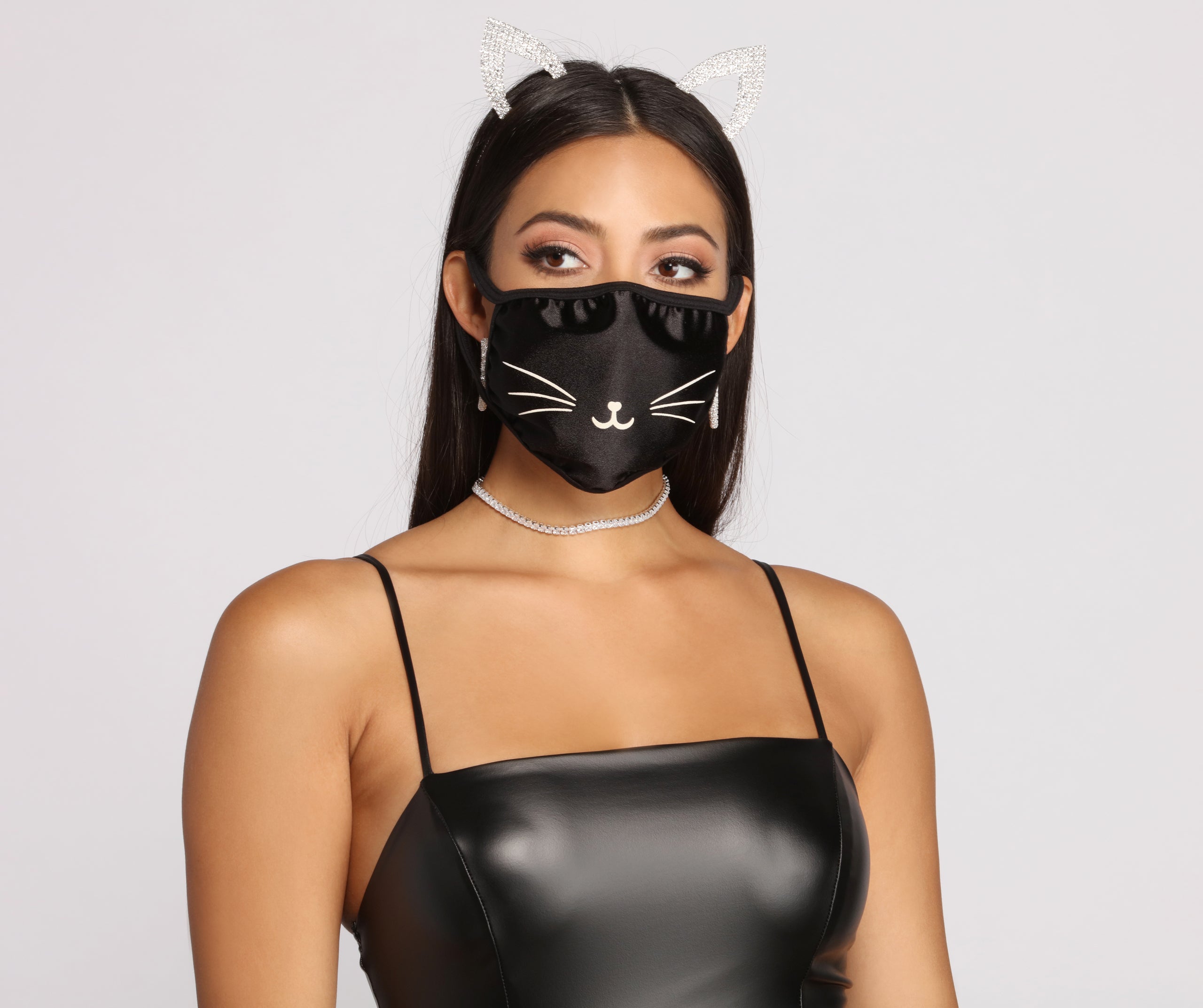 Purrfect Style Halloween Face Mask - Image 2