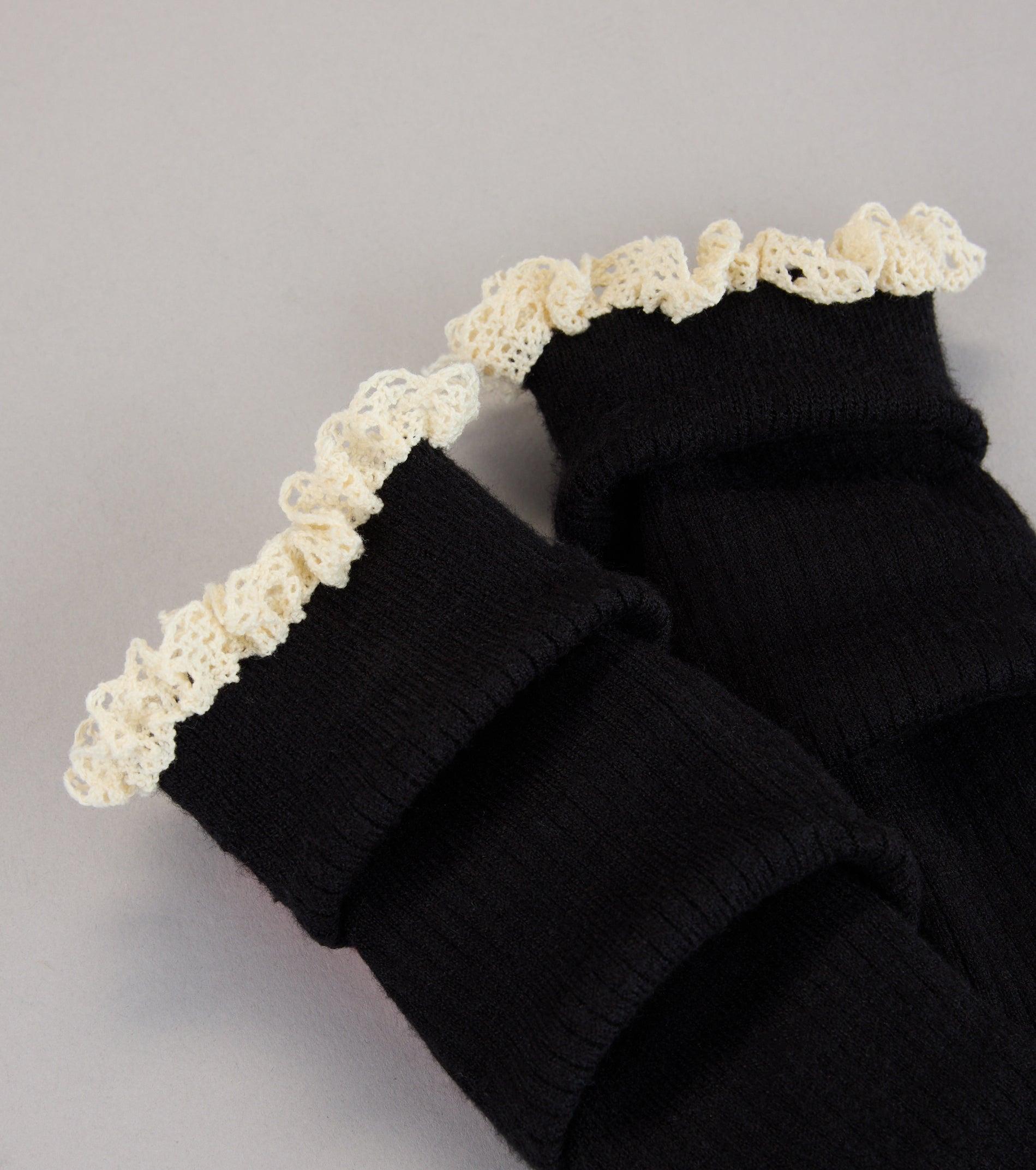Cottage Cozy Ruffle Lace Knee-High Socks - Image 2