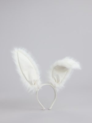 Flirty Fuzzy Faux Fur Bunny Ears Headband