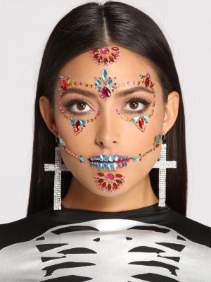 Ghoul and Glam Skeleton Face Gems