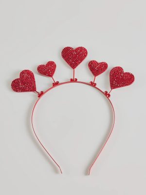 Cupid Cutie Rhinestone Heart Headband