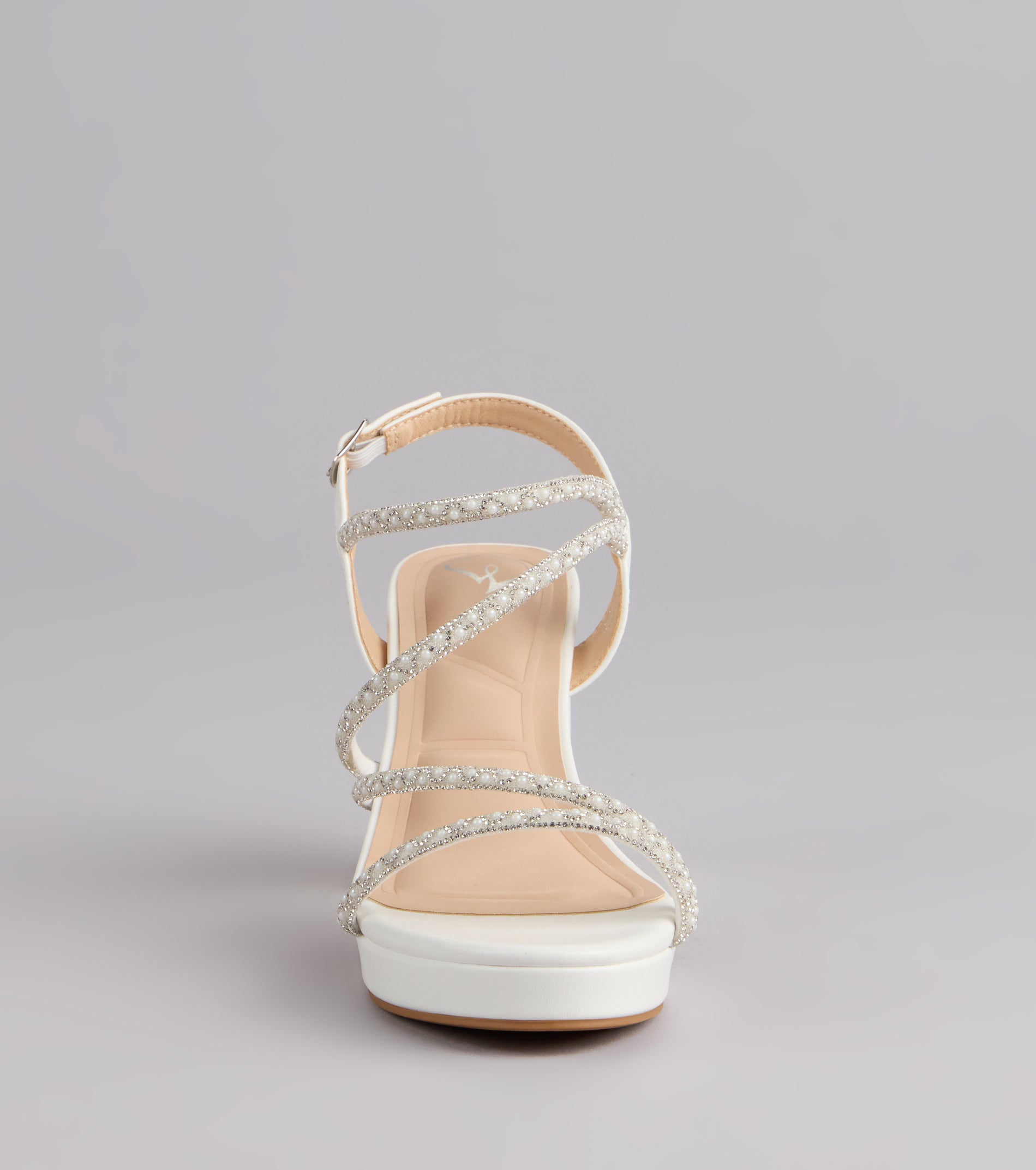 Shine On Pearl Rhinestone Heels - Image 3
