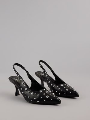 Edge Play Studded Slingback Pumps